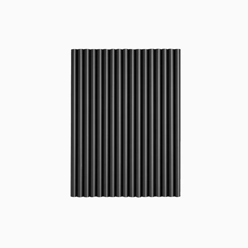 Pajita Mojito Plástico PP Reutilizable 15 cm Negro